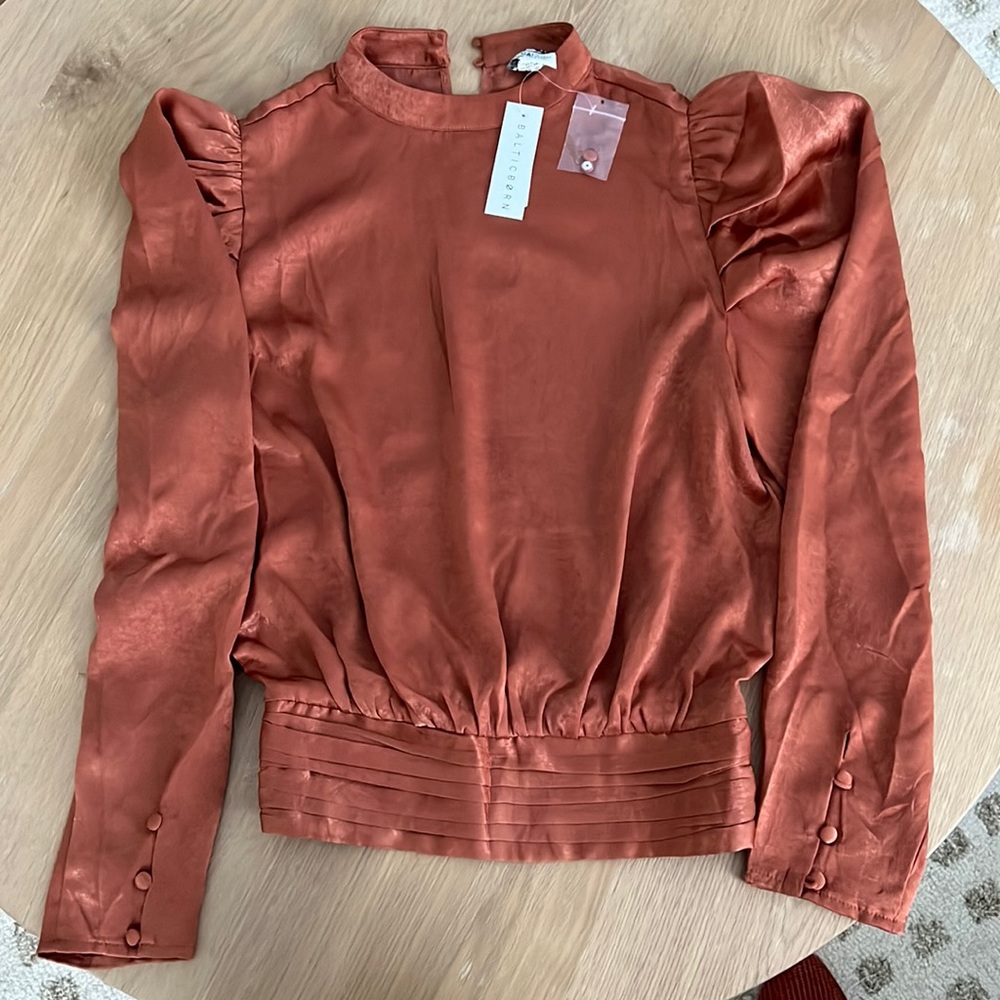 Baltic Born Burnt Sienna Silky Top - NWT!